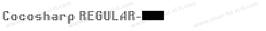 Cocosharp REGULAR字体转换
